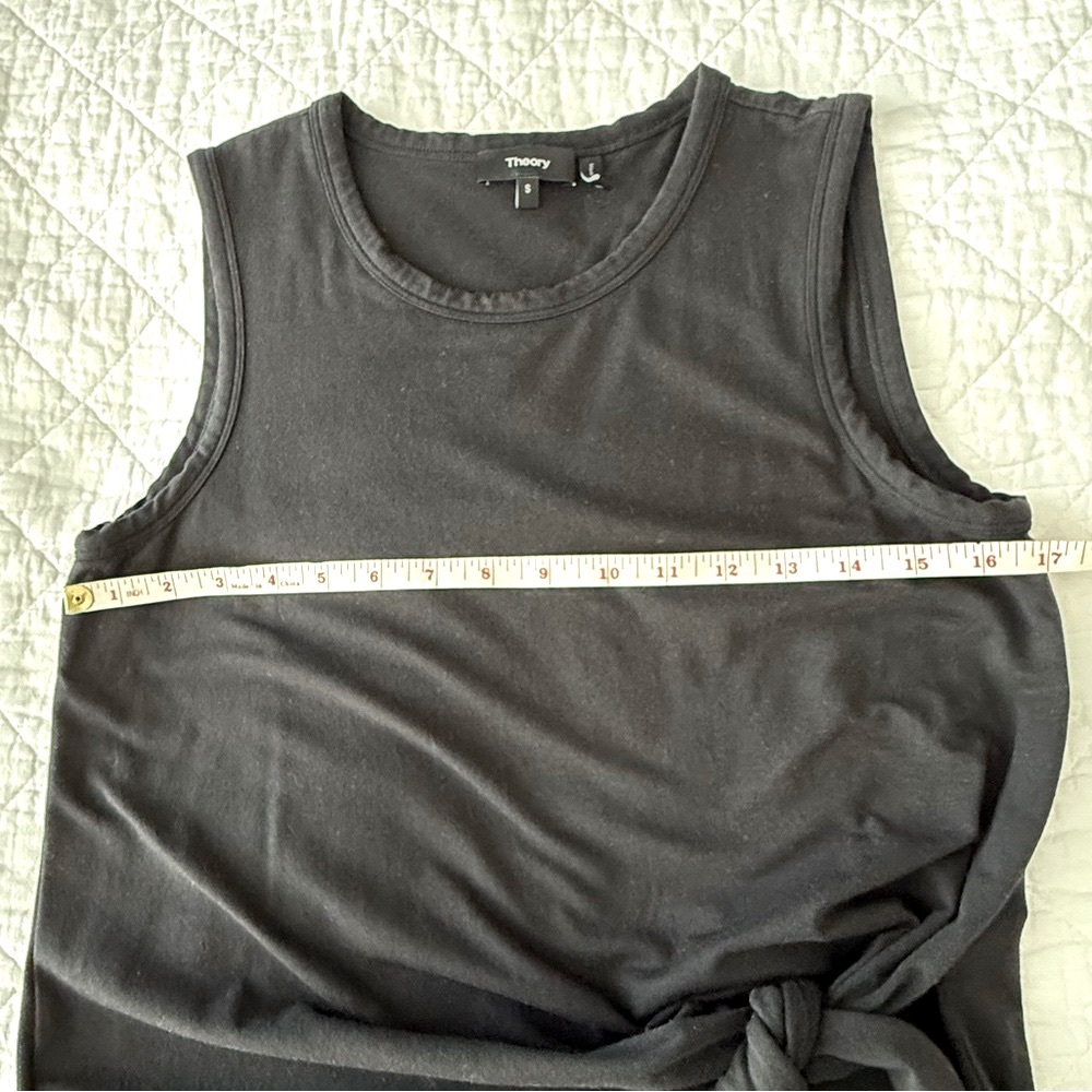 Theory Gray Sleeveless Sheath Maxi Dress - Picture 7 of 8